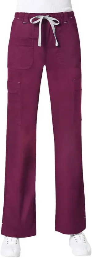 Maevn Women's Blossom Collection Multi Pocket Cargo Scrub Pant