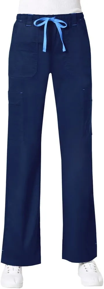 Maevn Women's Blossom Collection Multi Pocket Cargo Scrub Pant