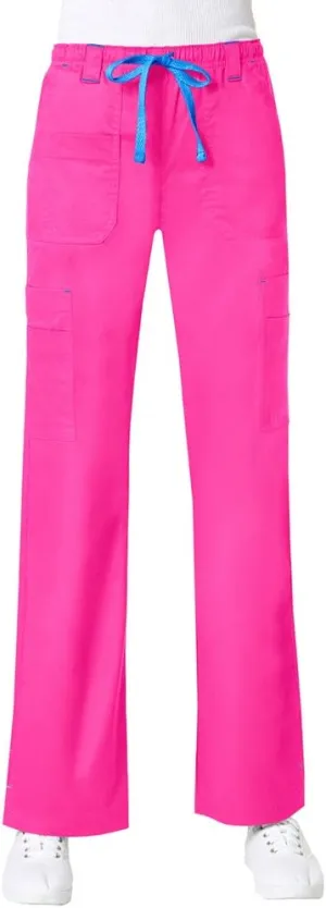 Maevn Women's Blossom Collection Multi Pocket Cargo Scrub Pant