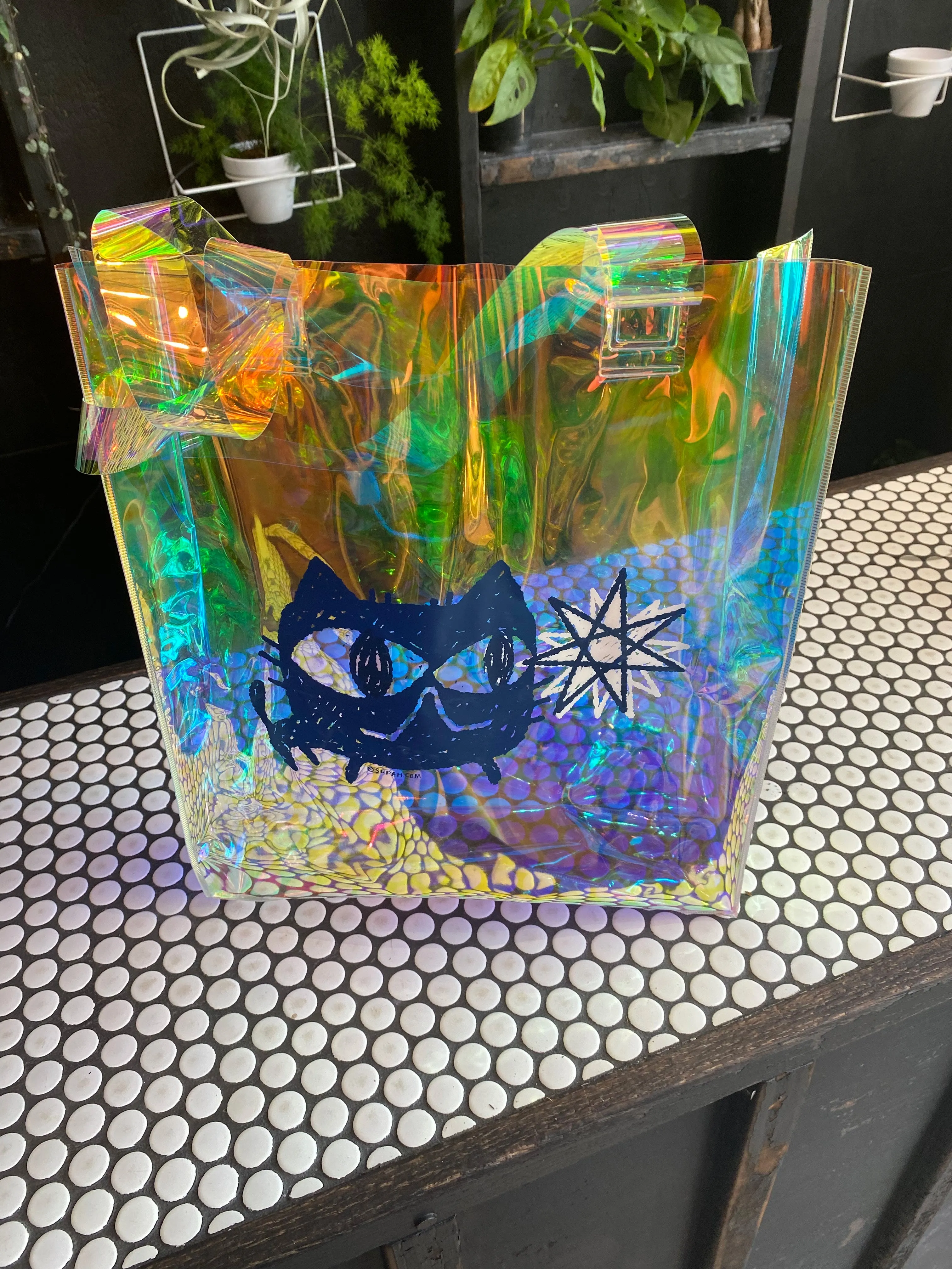 Magic Star Cat Tote Bag