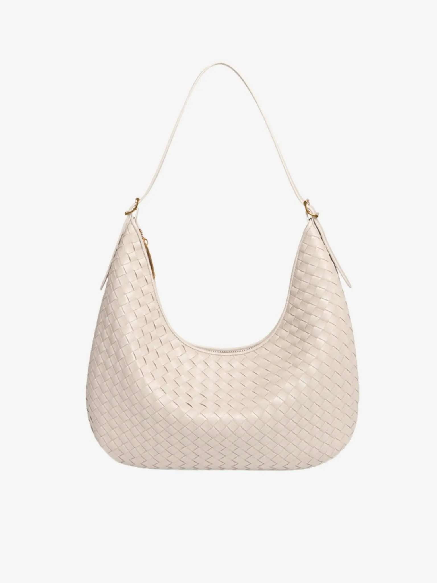 Margot | Woven Leather Hobo Bag
