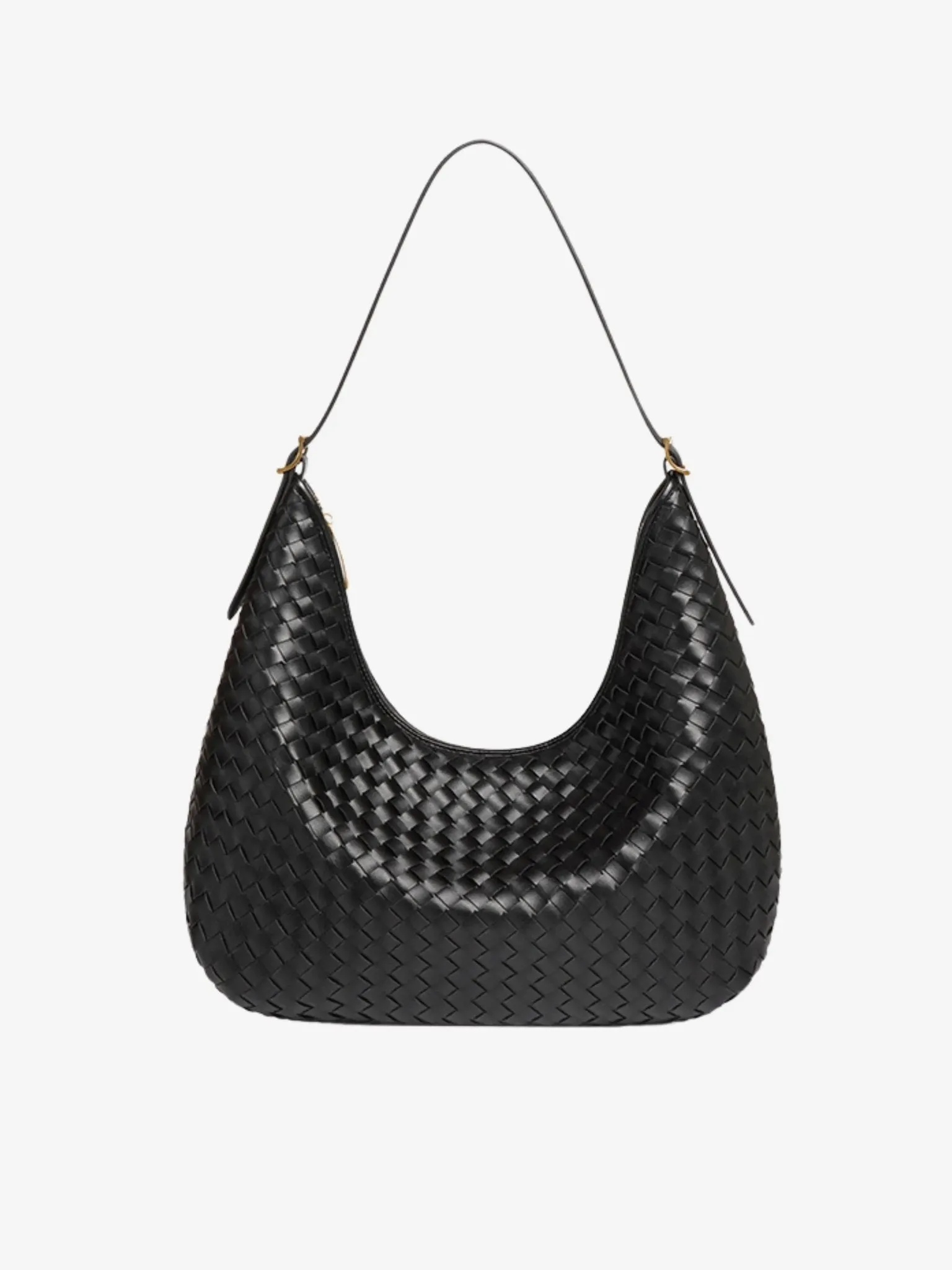 Margot | Woven Leather Hobo Bag