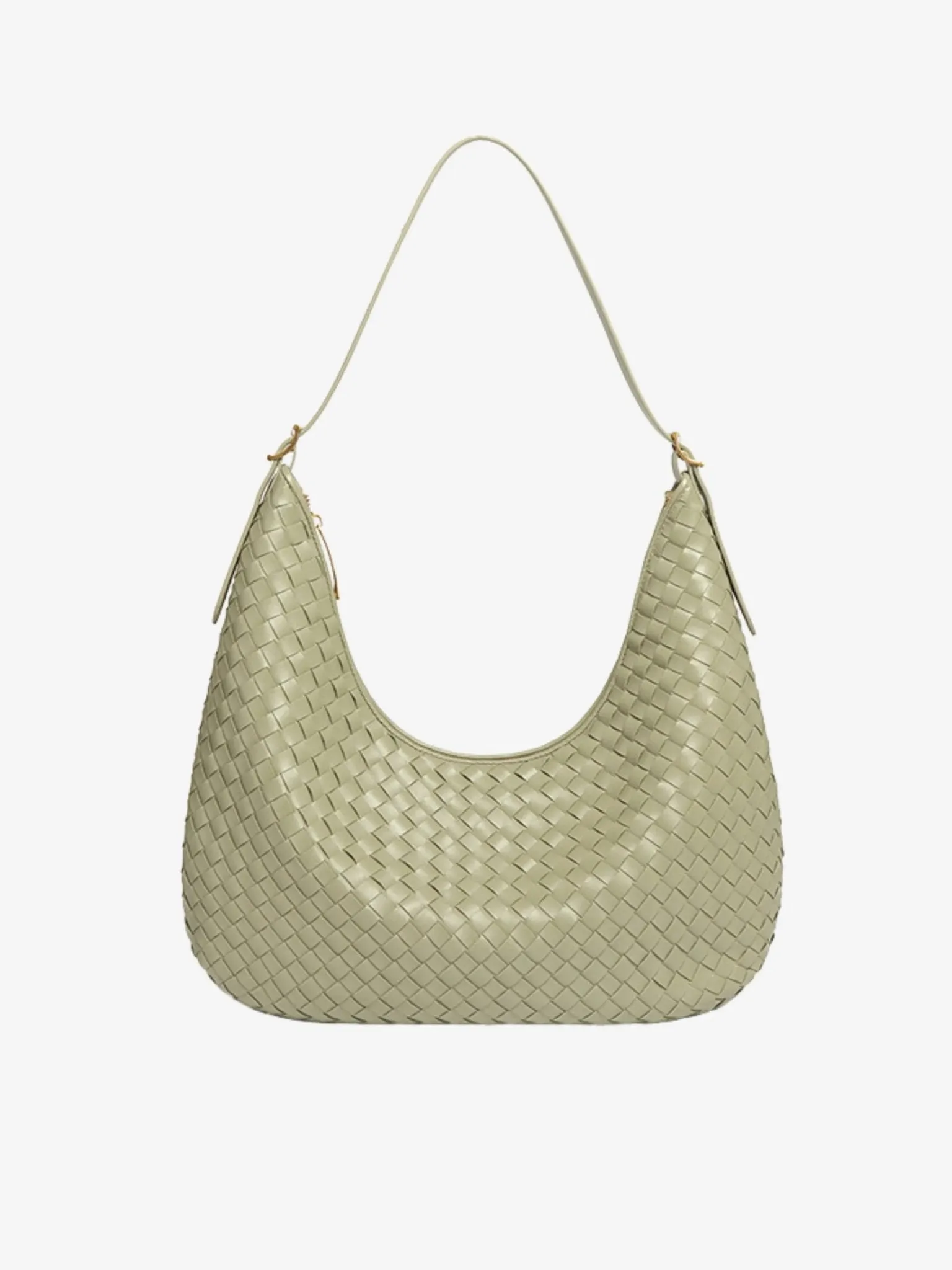 Margot | Woven Leather Hobo Bag