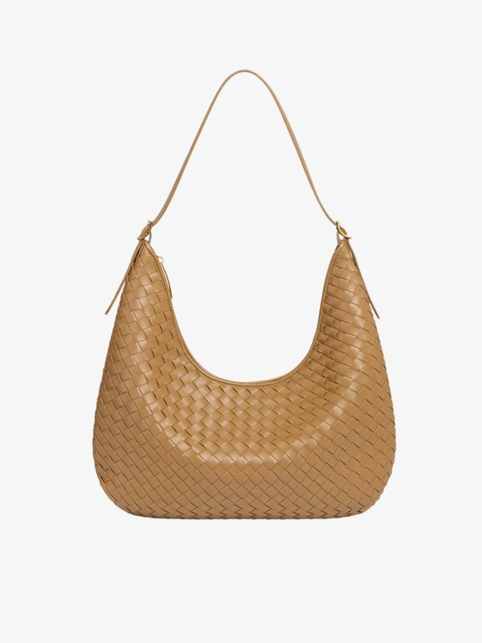 Margot | Woven Leather Hobo Bag