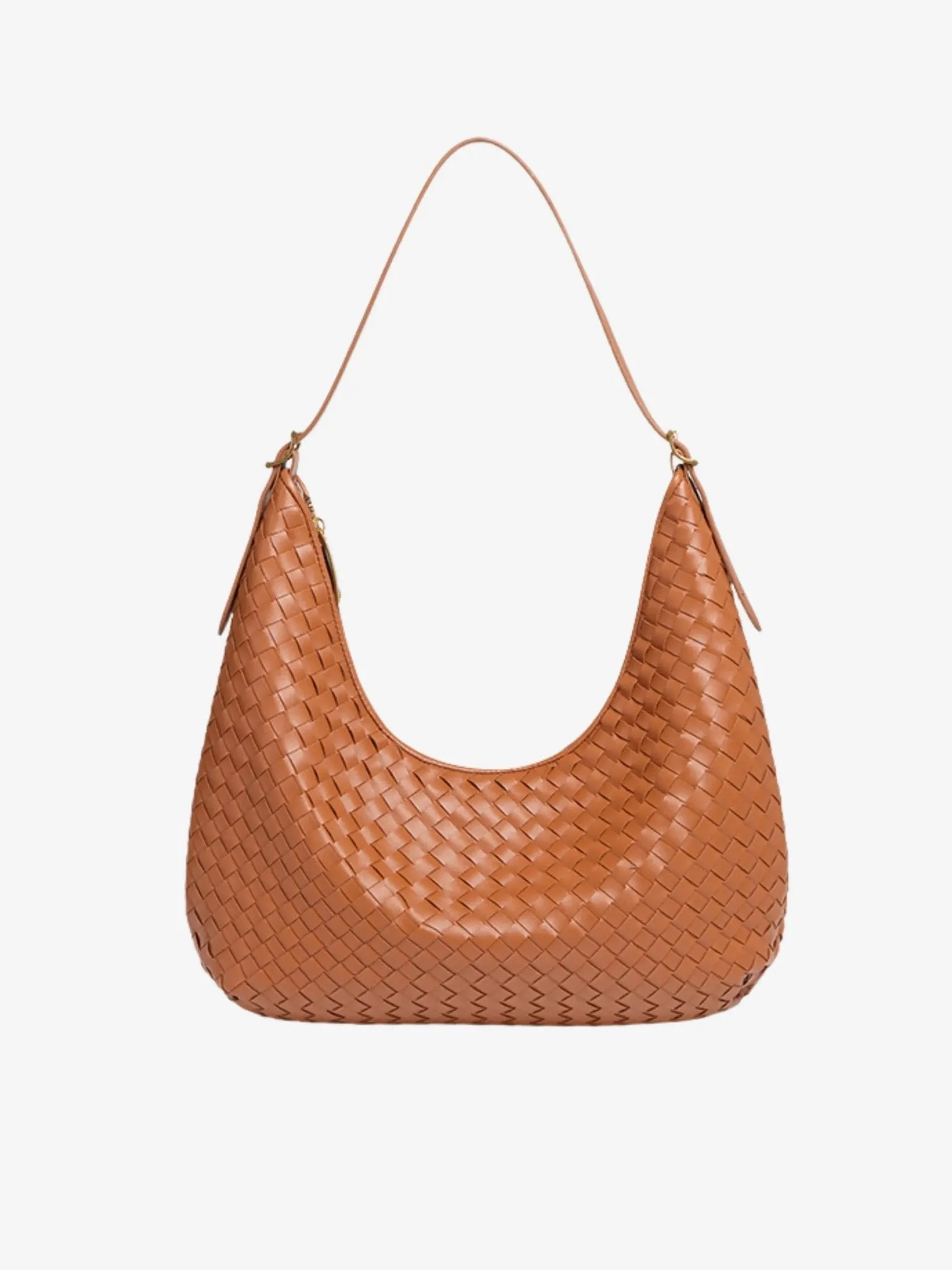 Margot | Woven Leather Hobo Bag