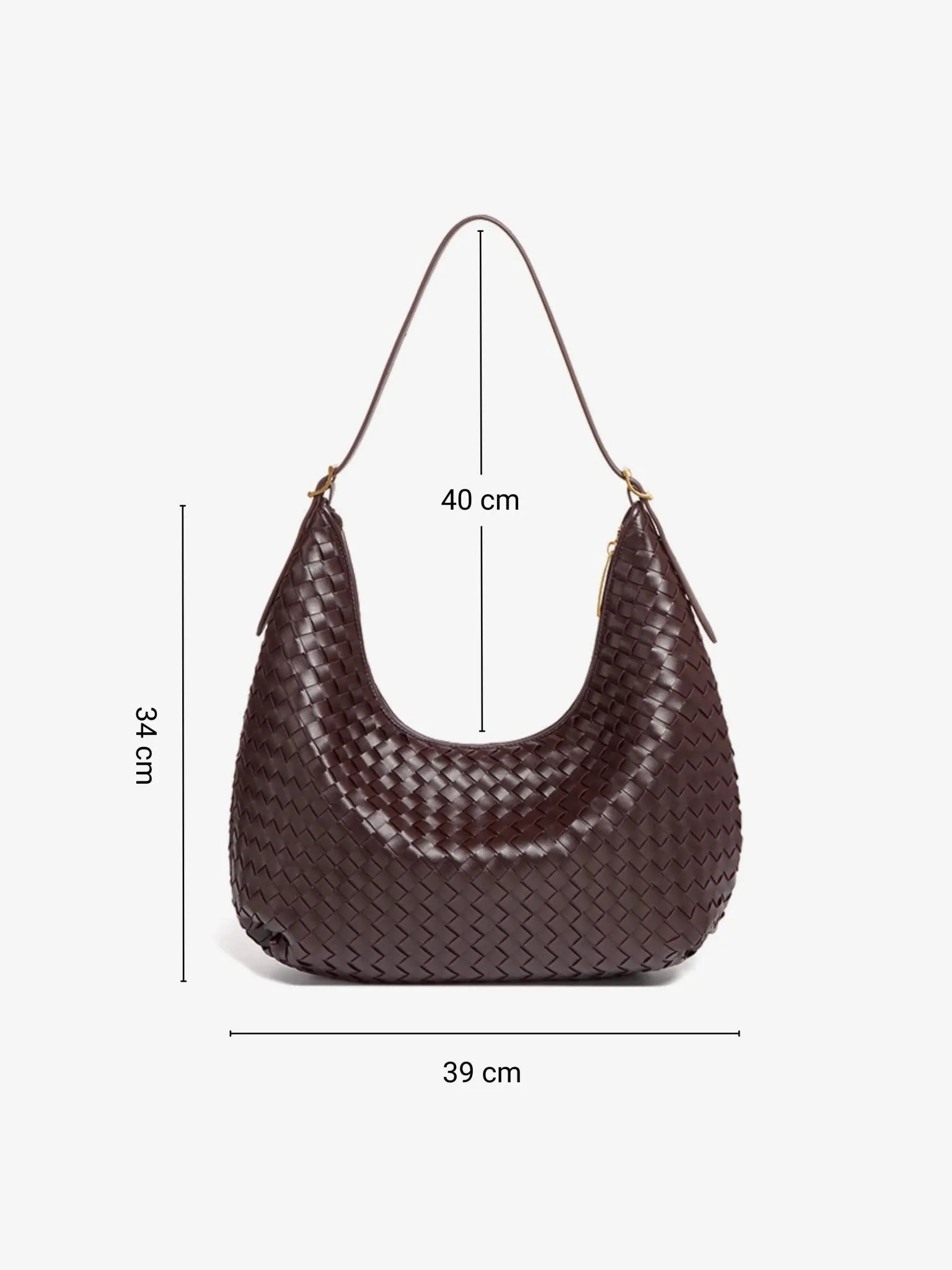 Margot | Woven Leather Hobo Bag