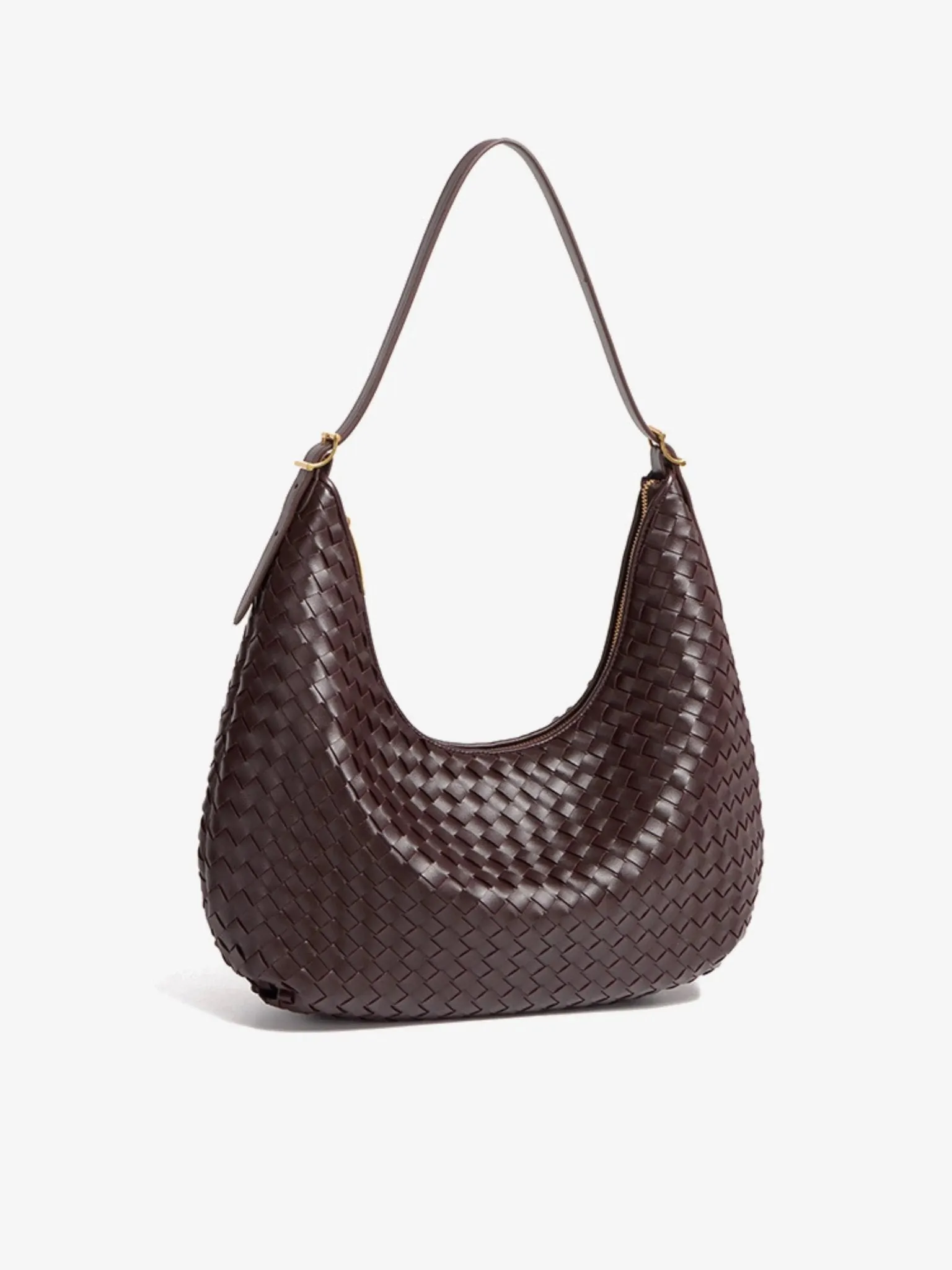 Margot | Woven Leather Hobo Bag