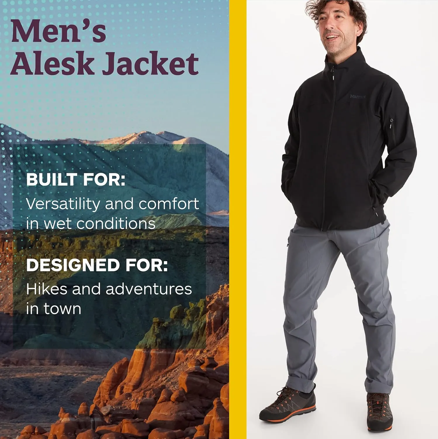 MARMOT Men's Alsek Jacket - Lightweight, Water-Resistant Softshell