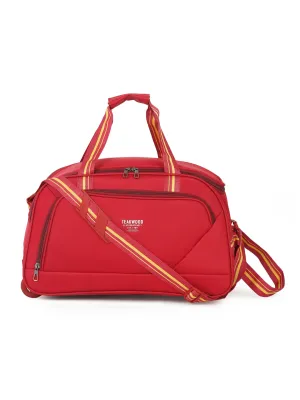 Maroon Printed Medium Duffle Bag - Clearance sale