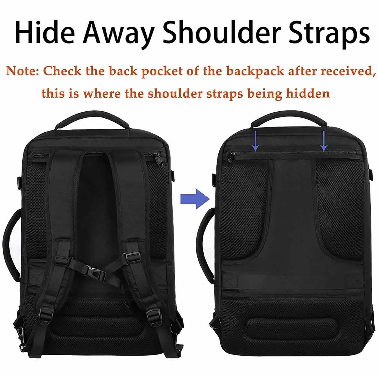 Matein Large Carry-on Backpack