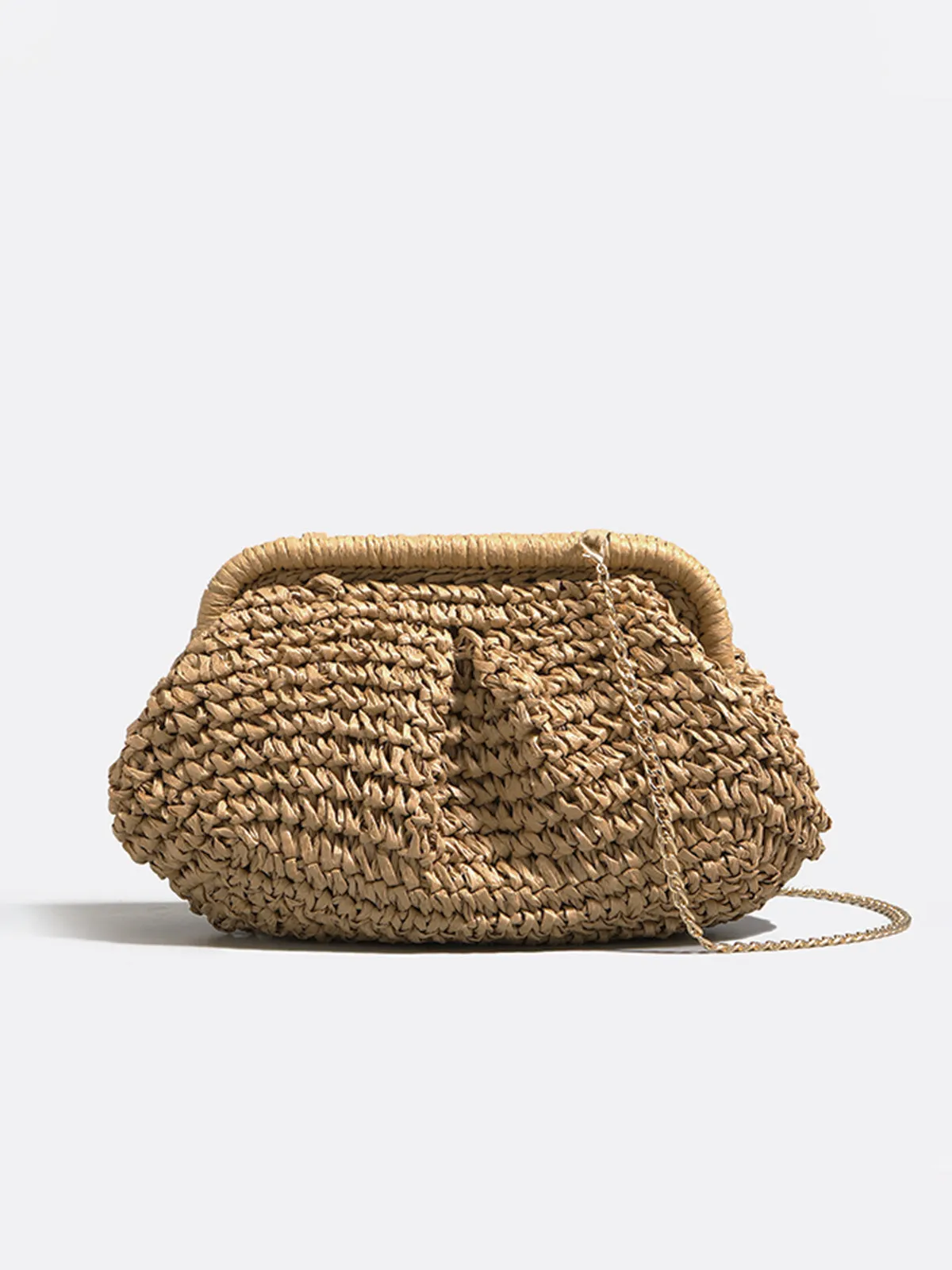 Matilda Natural Straw Clutch Bag