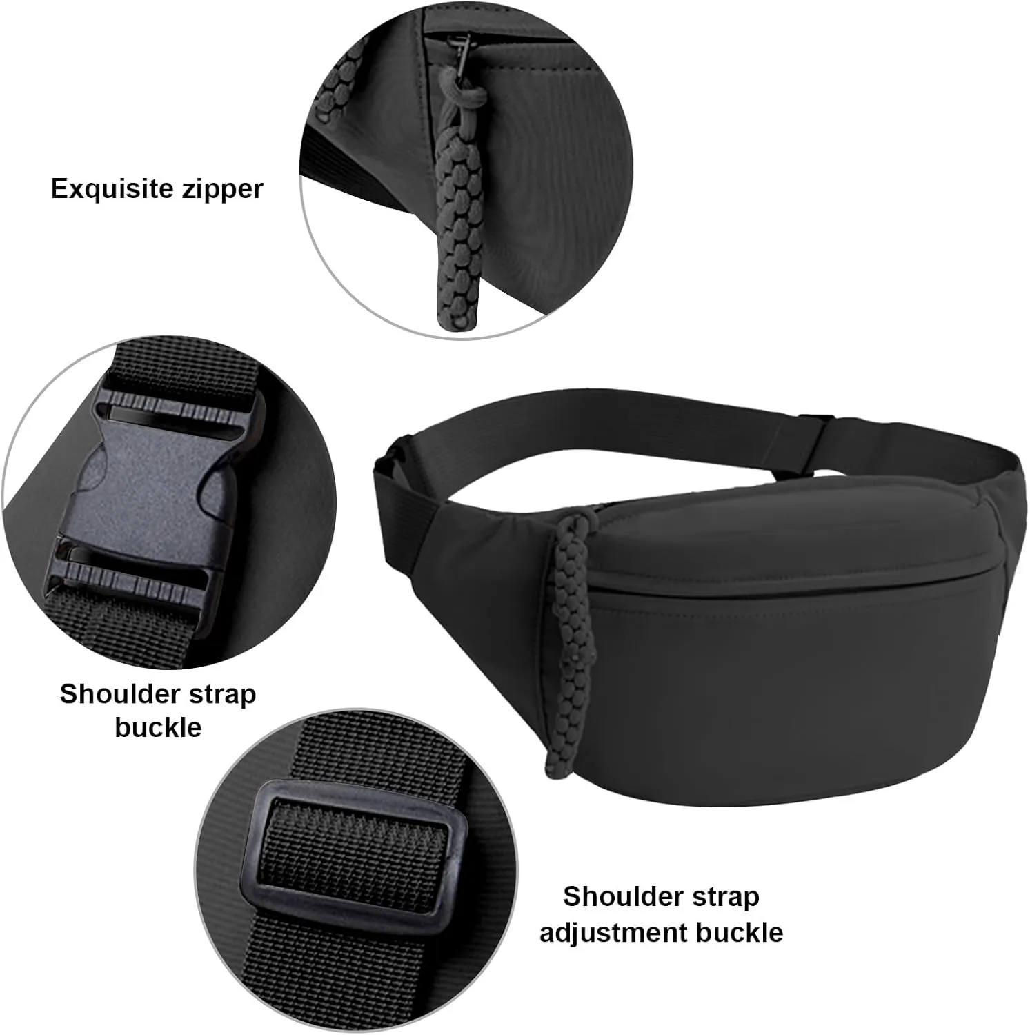 Mayoii Waist Bags for Women, Fanny Pack for Women and Men with Adjustable Belt