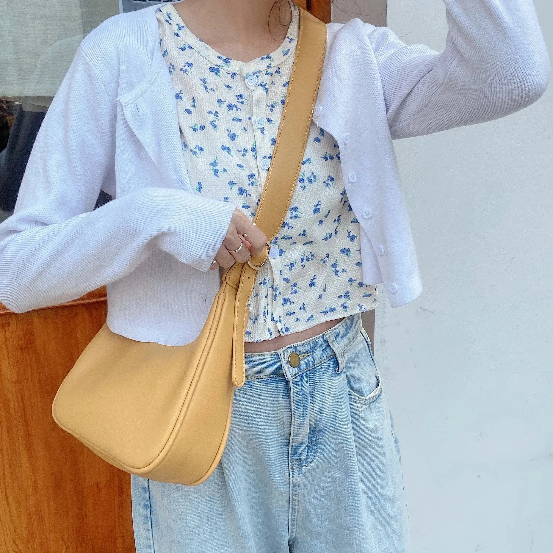 MAYTRENDS  -  Fashion Designer Luxury Women's Shoulder Bag Simple Solid Female Small Messenger Bag High Quality PU Leather Handbags