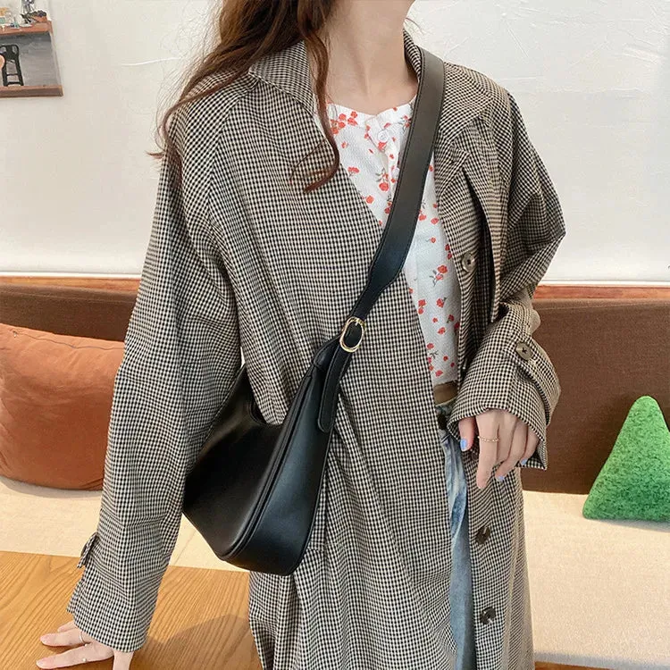 MAYTRENDS  -  Fashion Designer Luxury Women's Shoulder Bag Simple Solid Female Small Messenger Bag High Quality PU Leather Handbags