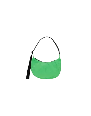 MEDIUM NYLON CRESCENT BAG ALOE GREEN