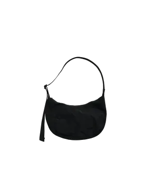 MEDIUM NYLON CRESCENT BAG BLACK
