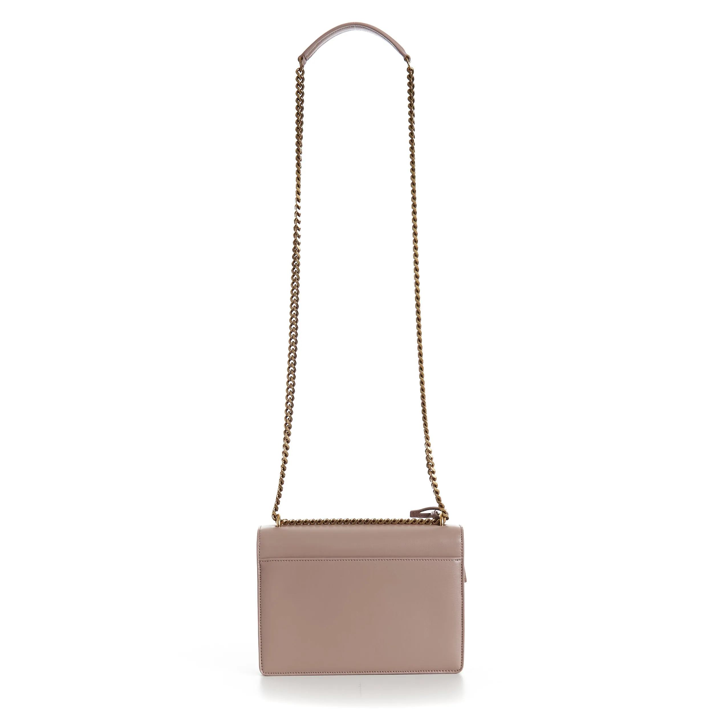 Medium Sunset Bag In Rosy Sand - Smooth Leather, Chain, YSL Cassandre