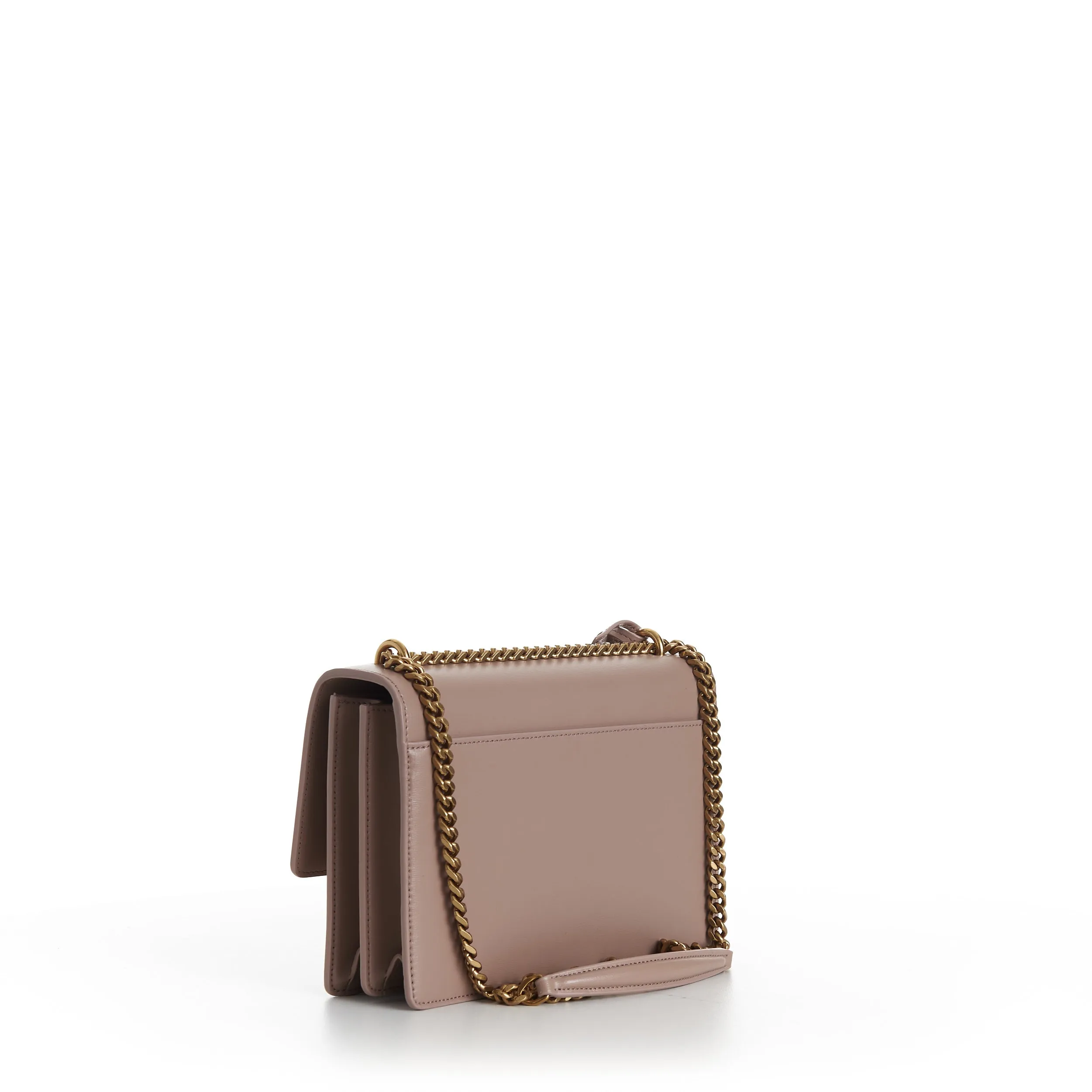 Medium Sunset Bag In Rosy Sand - Smooth Leather, Chain, YSL Cassandre
