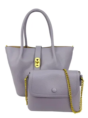 Mel&Co Chain Sling Bag in Satchel Bag - Lavender