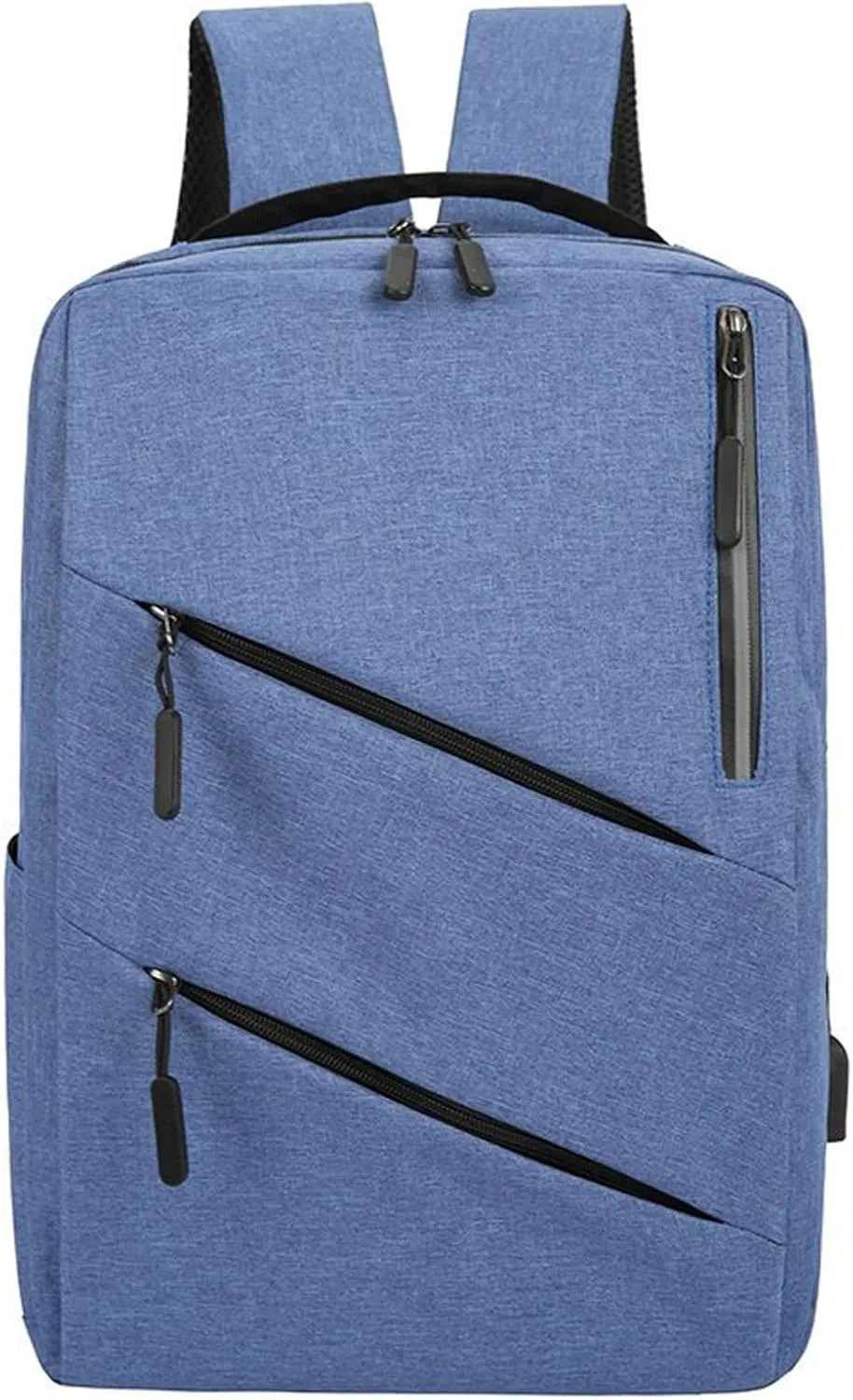Men Backpack Three Piece Solid Color Computer Bag Business Bag Shoulder Water Proof Boys Bassinet (Blue, One Size)