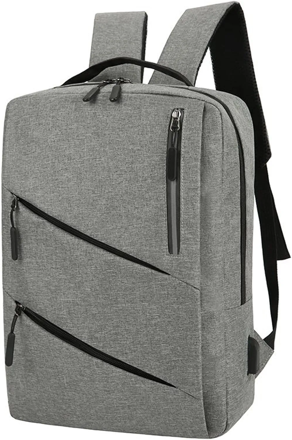 Men Backpack Three Piece Solid Color Computer Bag Business Bag Shoulder Water Proof Boys Bassinet (Grey, One Size)