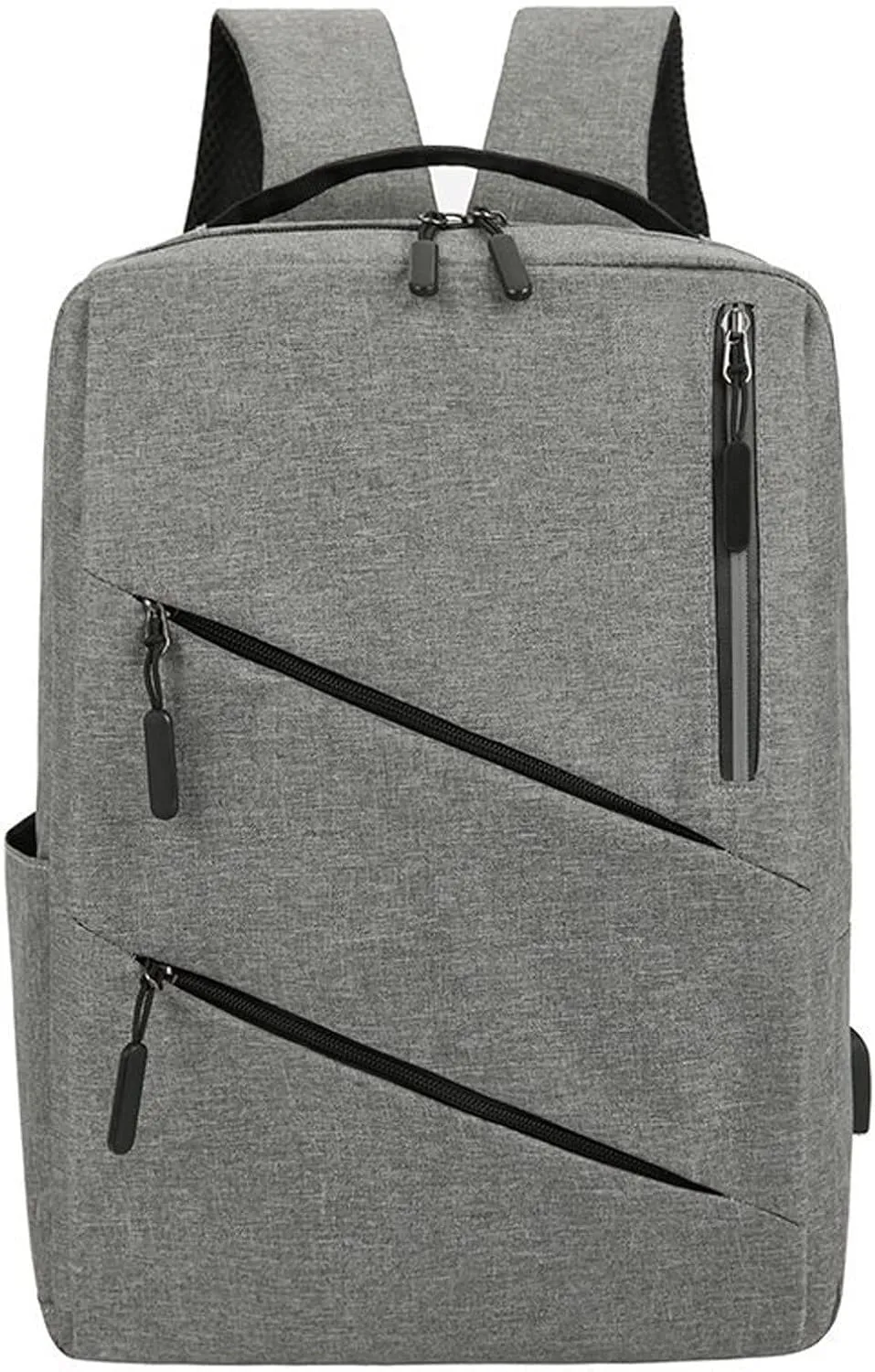 Men Backpack Three Piece Solid Color Computer Bag Business Bag Shoulder Water Proof Boys Bassinet (Grey, One Size)