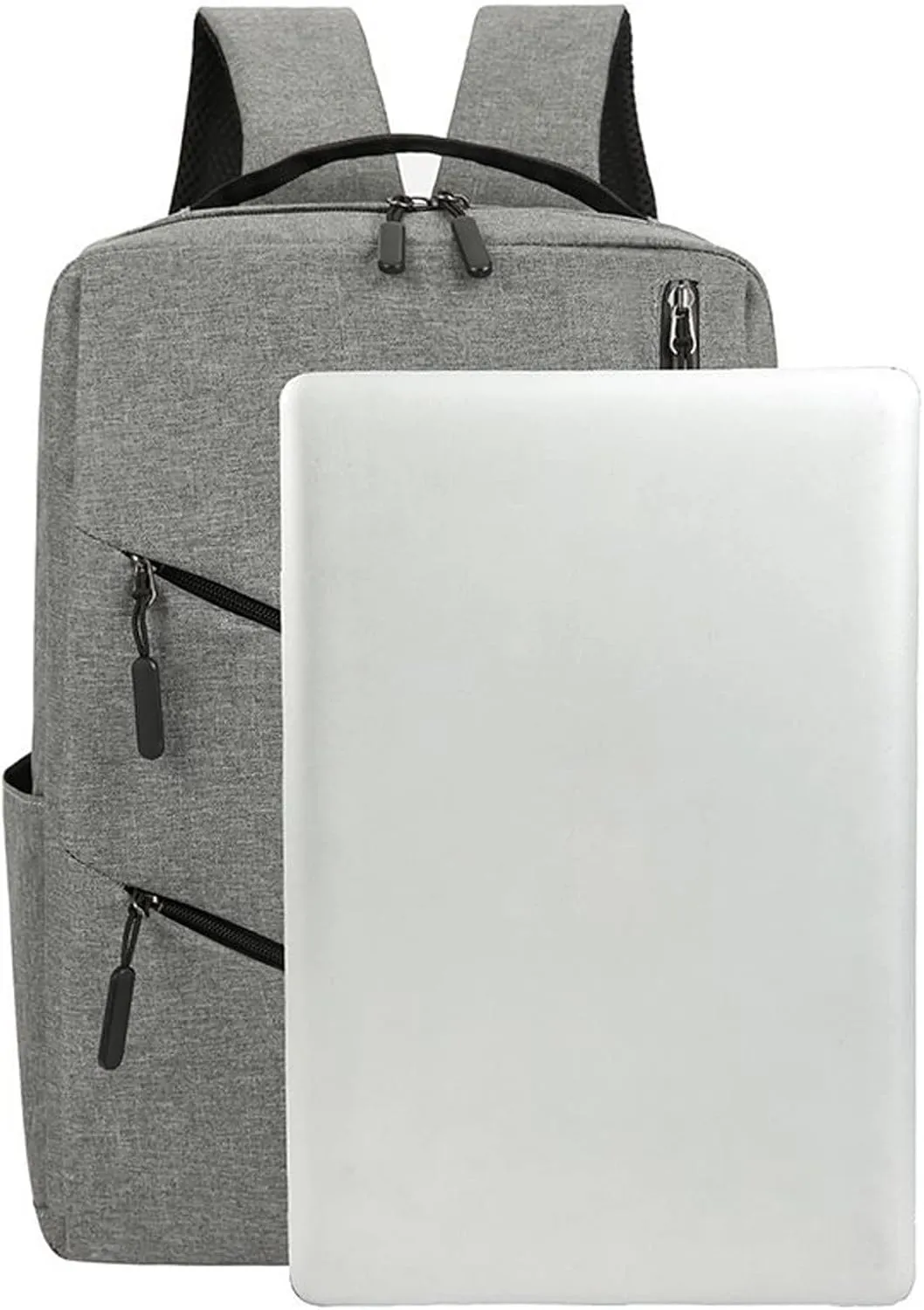 Men Backpack Three Piece Solid Color Computer Bag Business Bag Shoulder Water Proof Boys Bassinet (Grey, One Size)