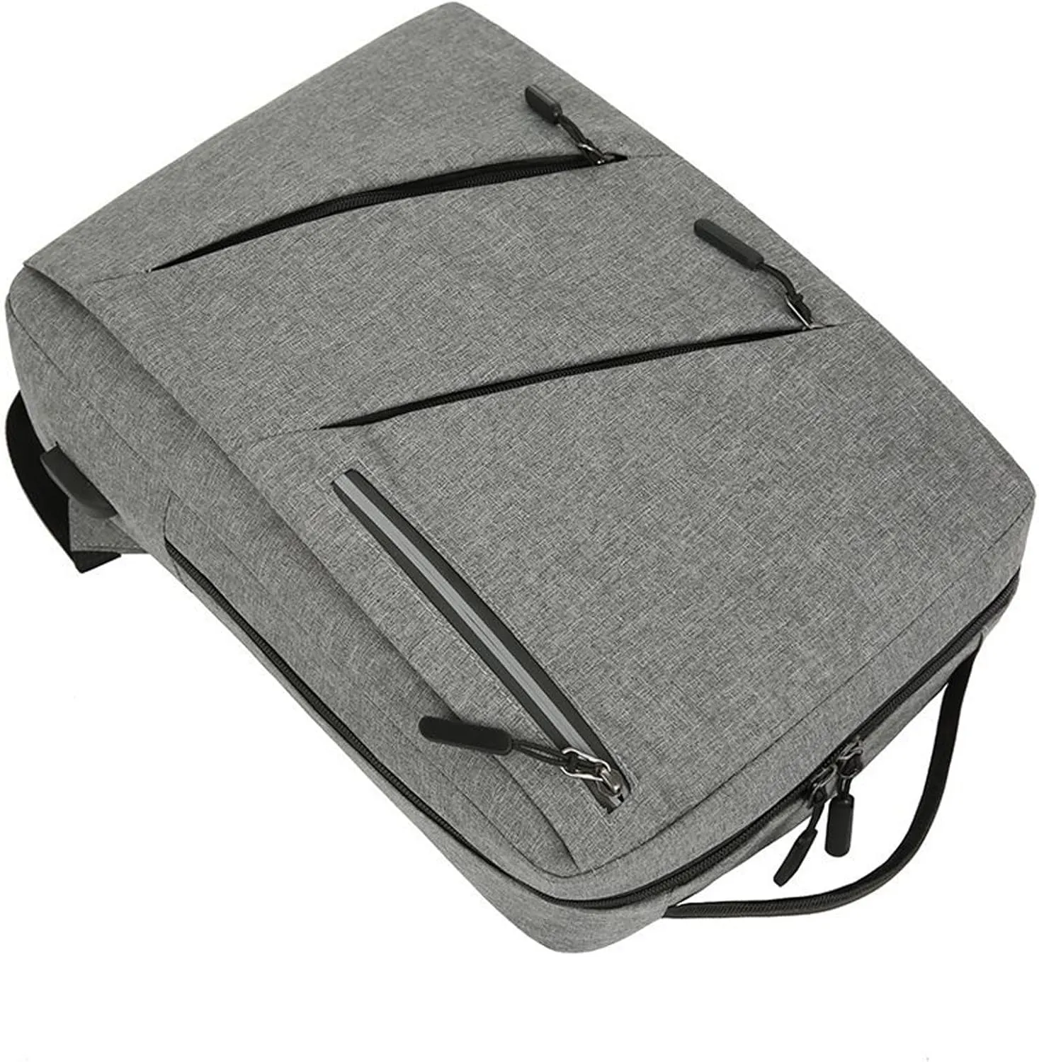 Men Backpack Three Piece Solid Color Computer Bag Business Bag Shoulder Water Proof Boys Bassinet (Grey, One Size)