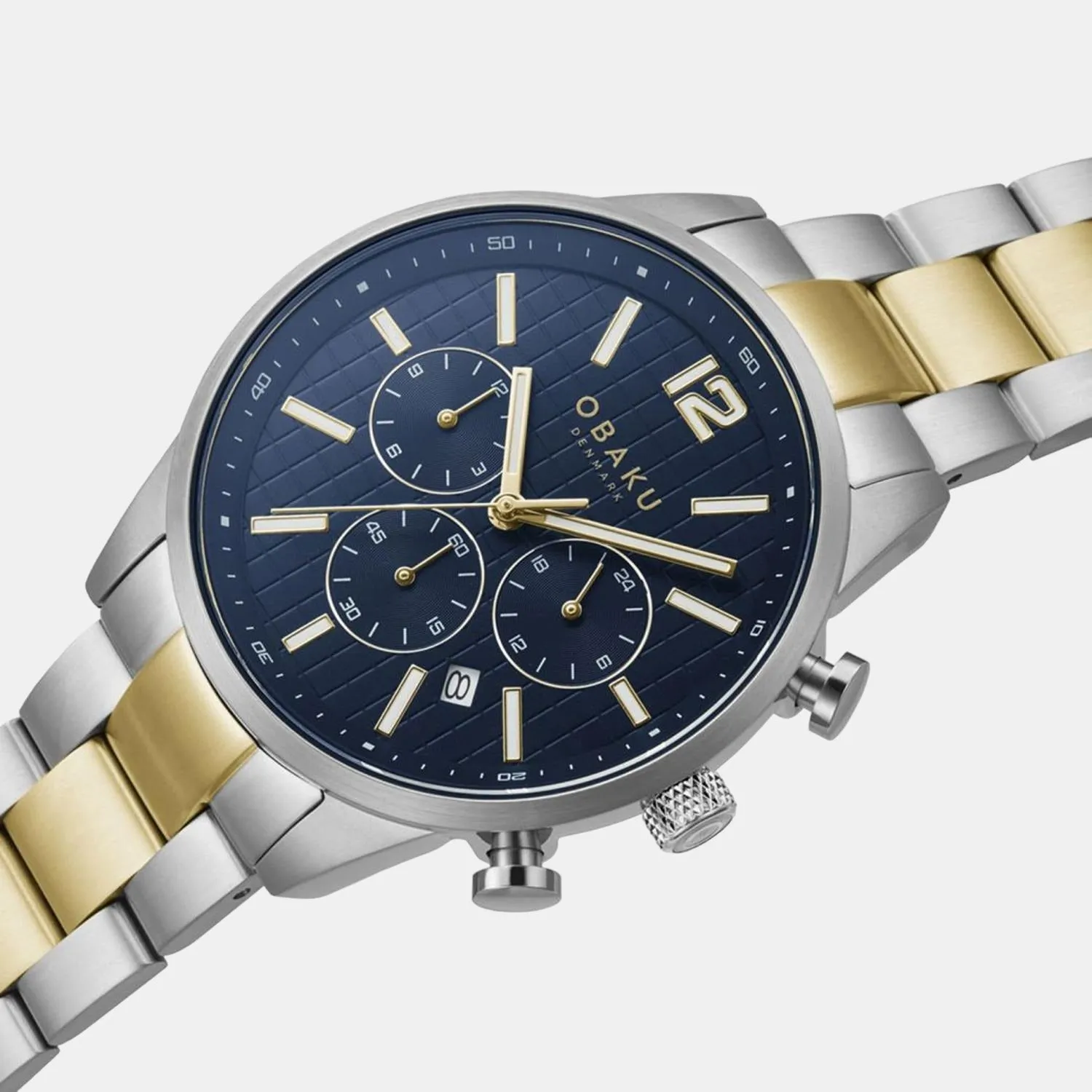 Men Blue Analog Stainless Steel Watch V205GUCLSF
