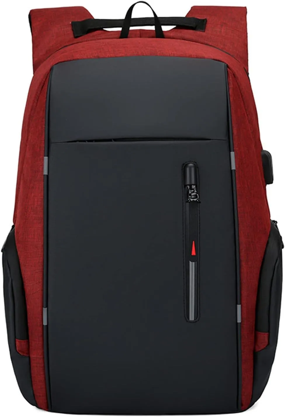 Men Business Bag Laptop Bag Multifunctional USB Backpack Large Capacity Kids Carry on Luggage with (Red, One Size)