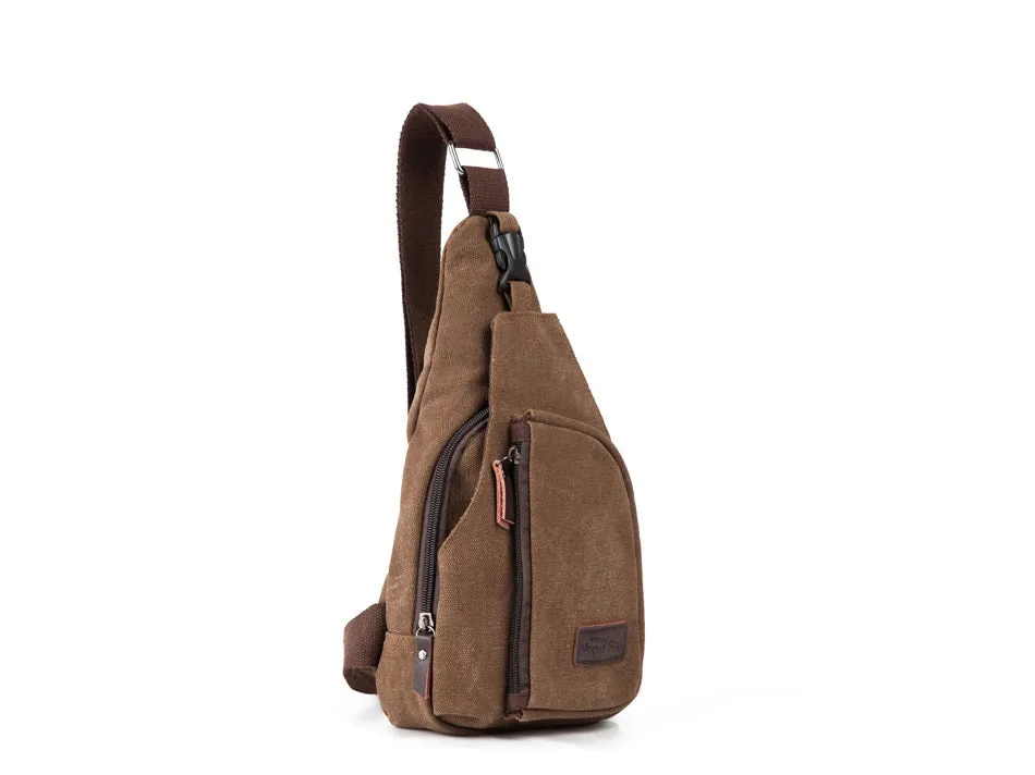 Men's Casual Canvas Crossbody Shoulder Bag - GlamzLife