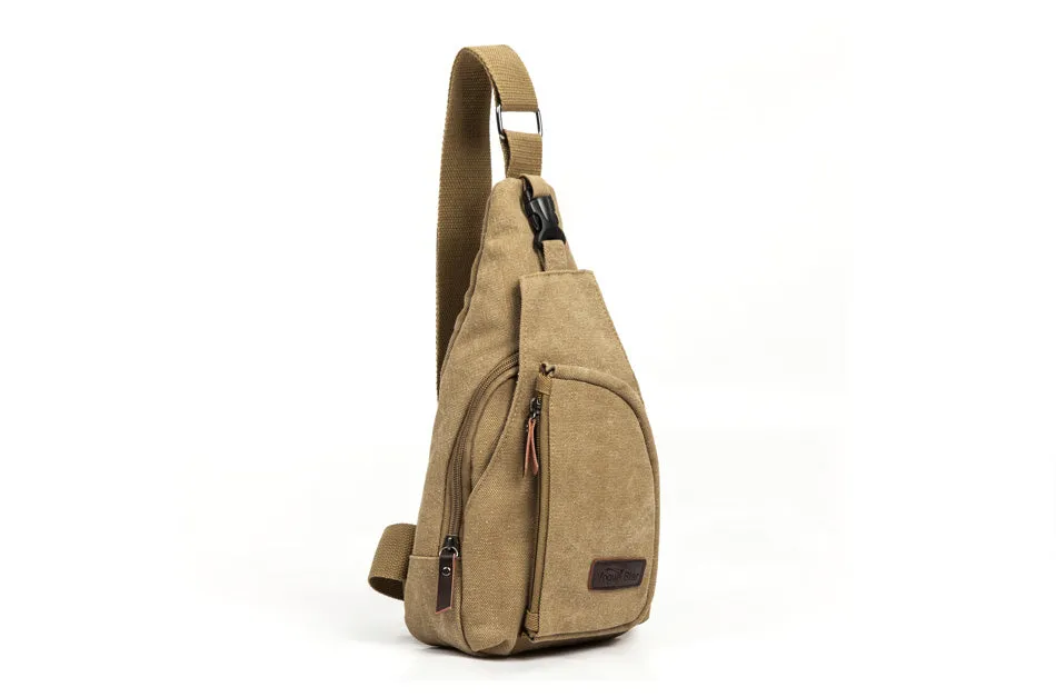 Men's Casual Canvas Crossbody Shoulder Bag - GlamzLife