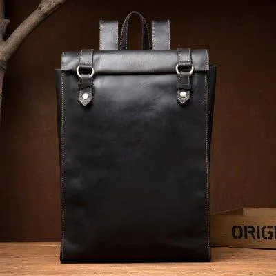 Mens Leather Backpack for Laptop