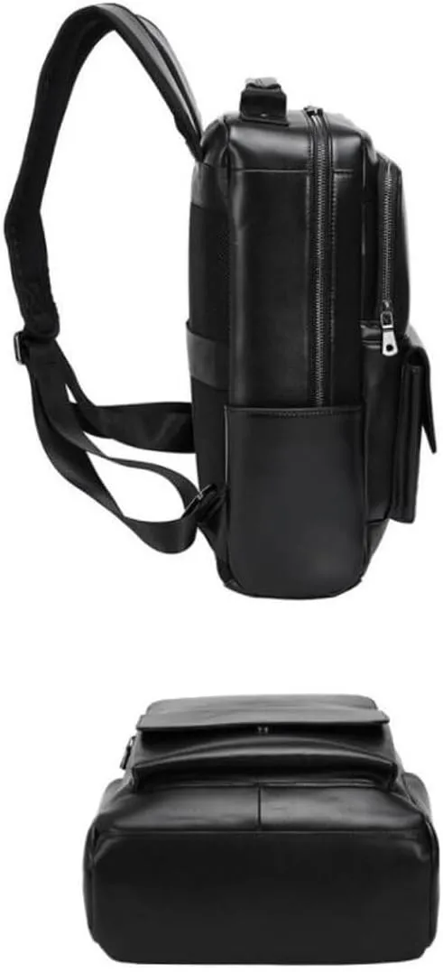 Mens Luggage Backpacks Casual Daypack Computers Laptop Bags Carrying Cases Genuine Leather Travel Bags