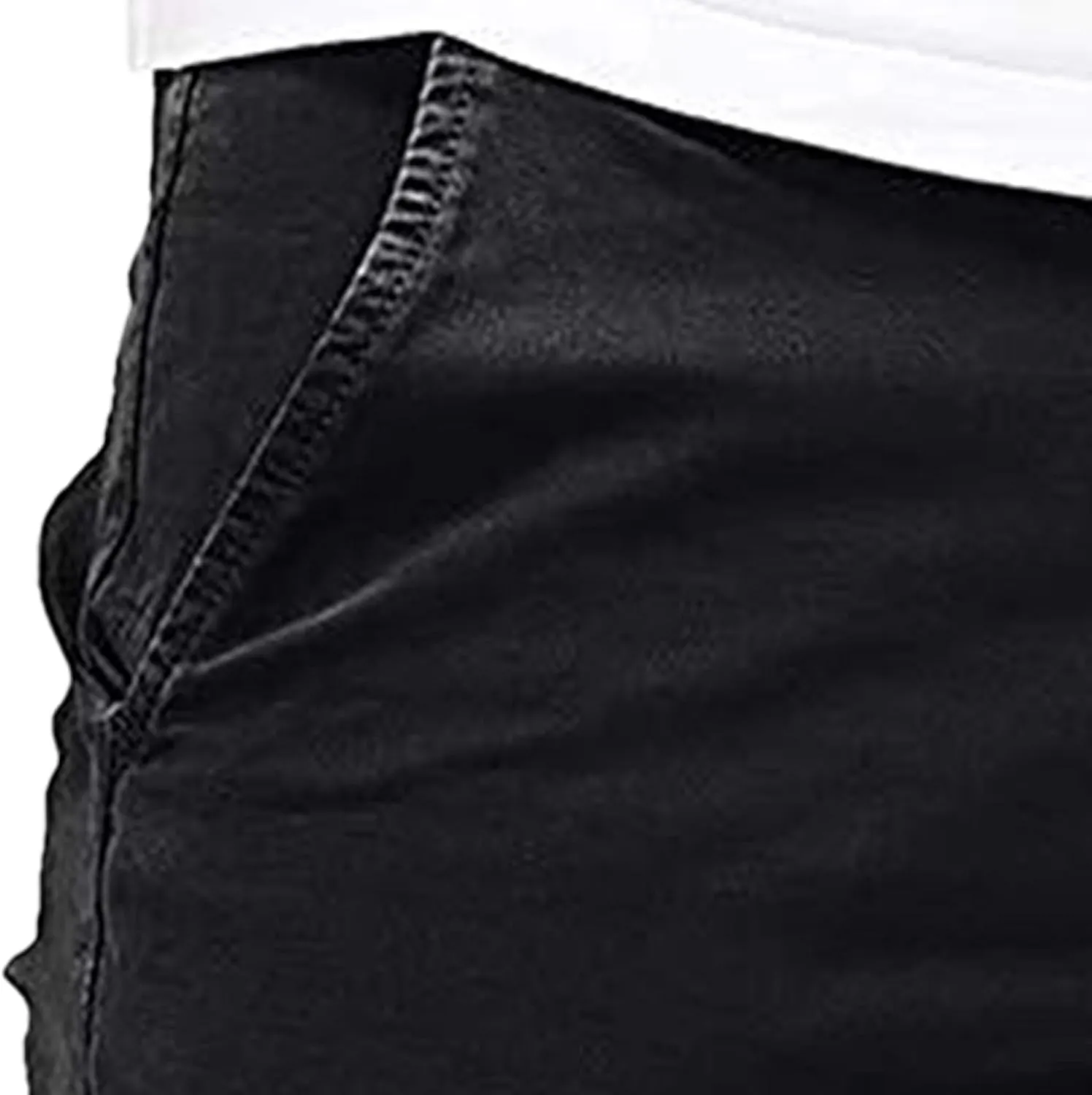 Men's Multi Pocket Jogger Woven Cargo Pants Casual Elastic Waist Tactical Trouser Regular Fit Multi-Pocket Work Pant
