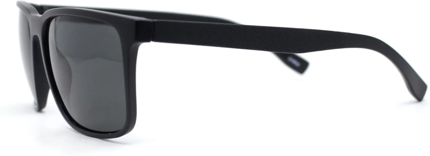 Mens Rectangular Minimal Horn Rim Sporty Gentlemanly Sunglasses