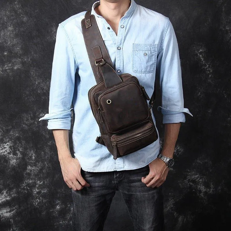 Mens Sling Bag for Mens in Leather