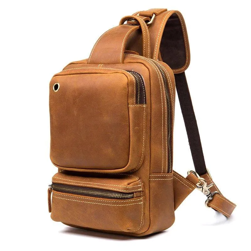 Mens Sling Bag for Mens in Leather