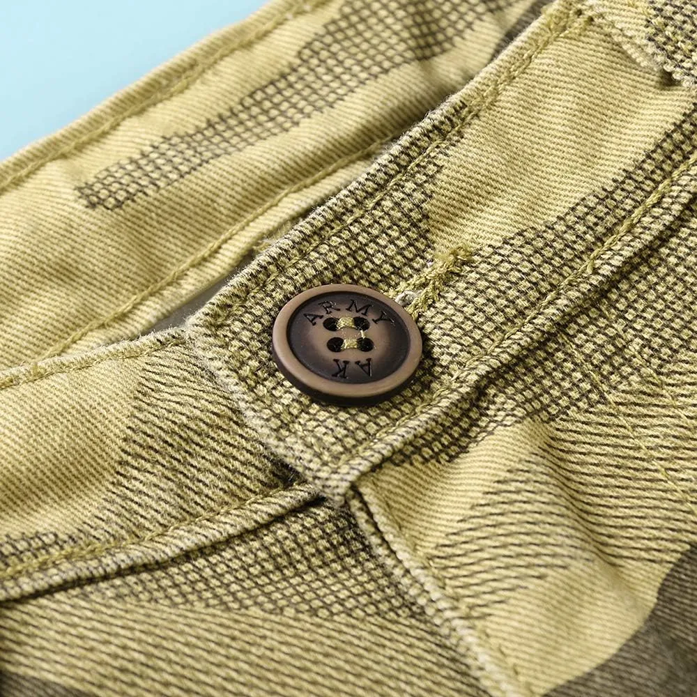 Mesinsefra Boys' Lightweight Casual Adjustable Waist Multi Pocket Cargo Shorts