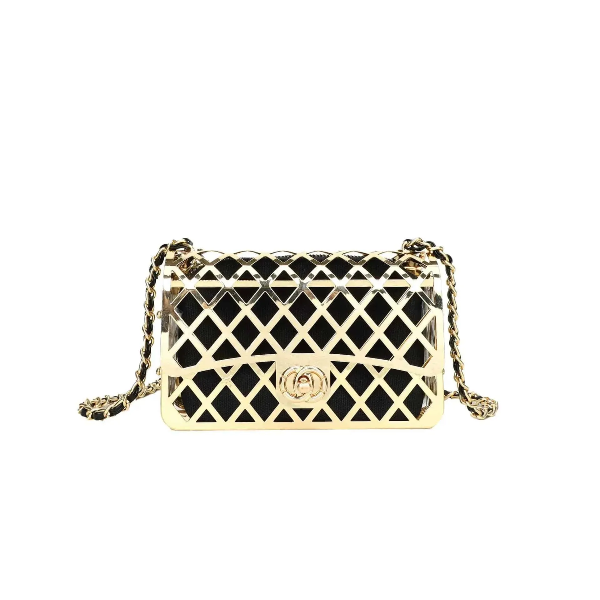 Metal Hollow Crossbody Bag