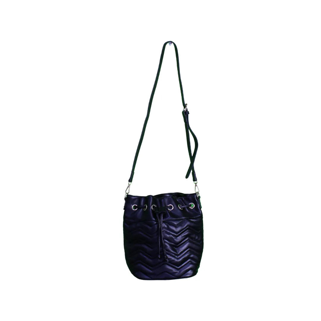 Metallic Bucket Bag