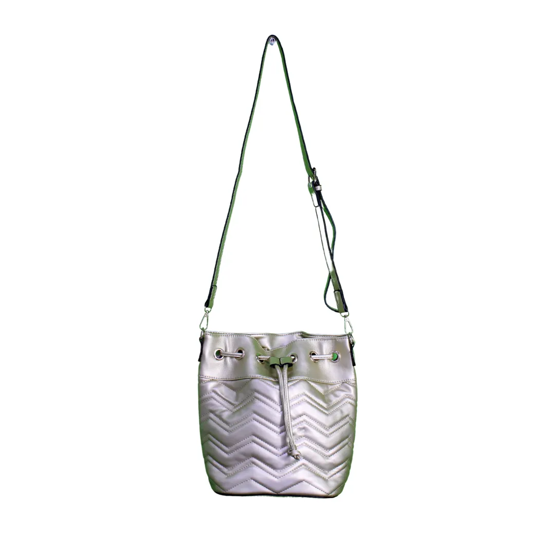 Metallic Bucket Bag