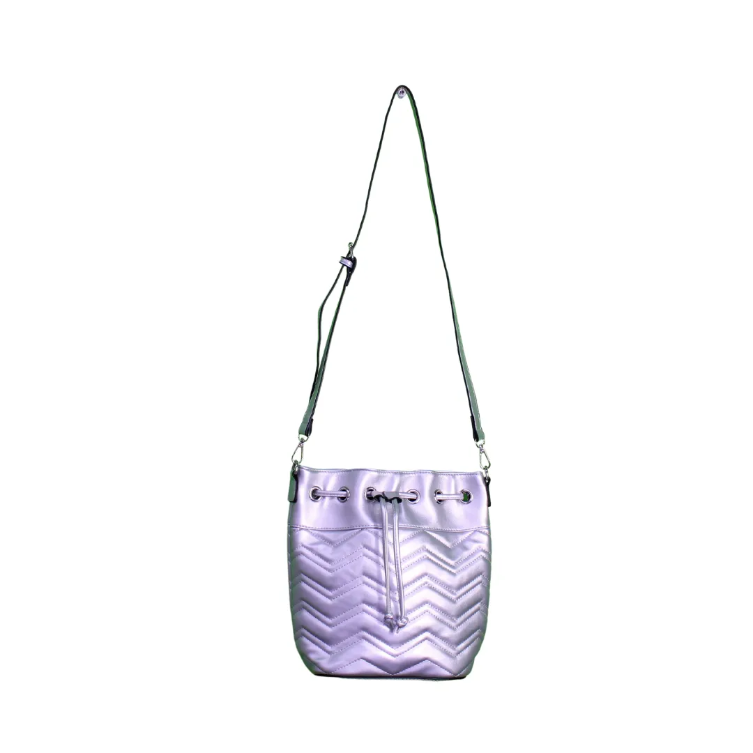 Metallic Bucket Bag