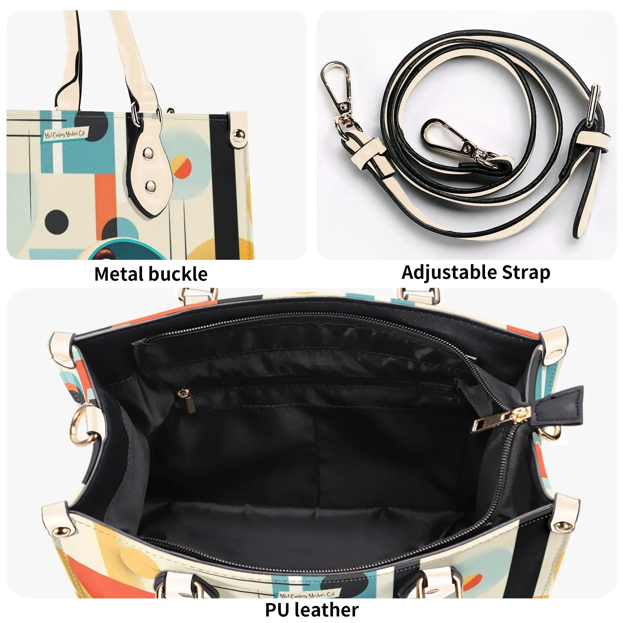 Mid Century Mod Gal, Bauhaus Designed, Funky Fun Handbag, Shoulder Bag