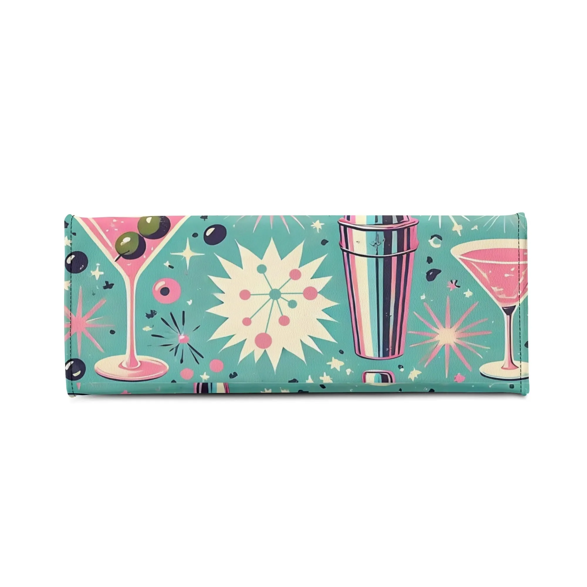 Mid Century Modern Atomic Cocktail Retro Gal Handbag, Kitschy Purse