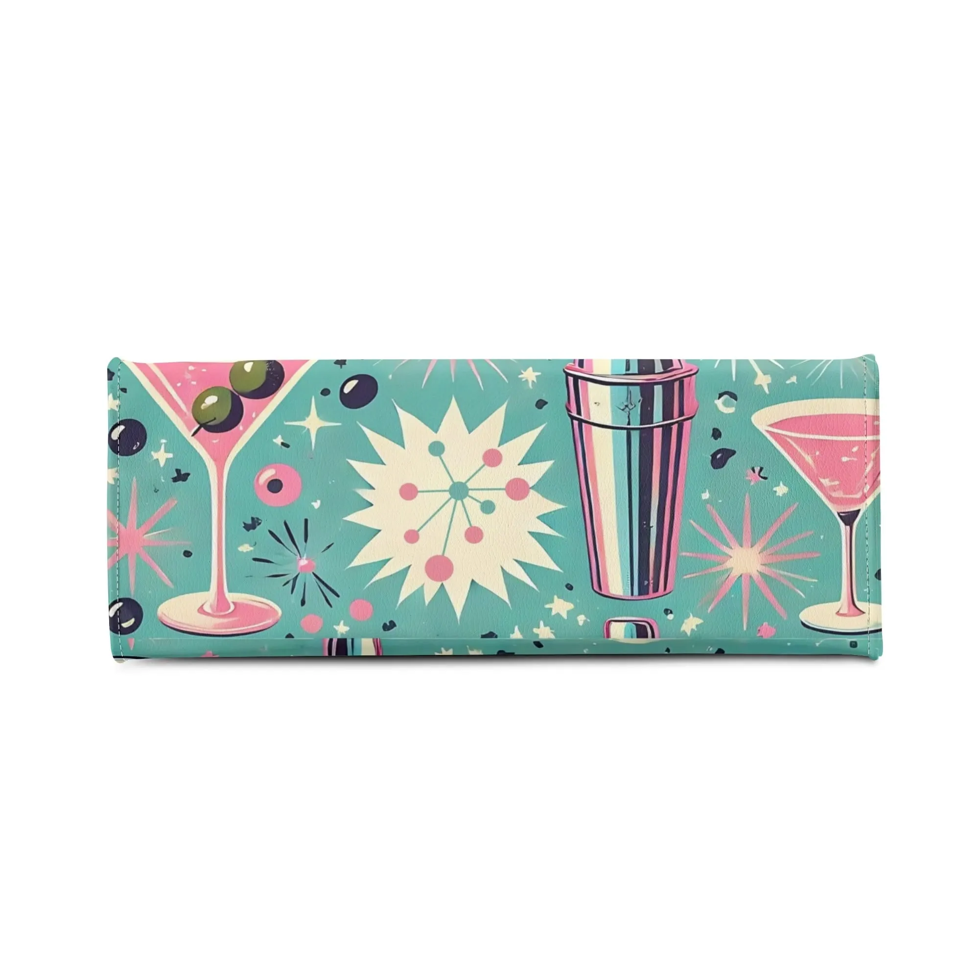 Mid Century Modern Atomic Cocktail Retro Gal Handbag, Kitschy Purse