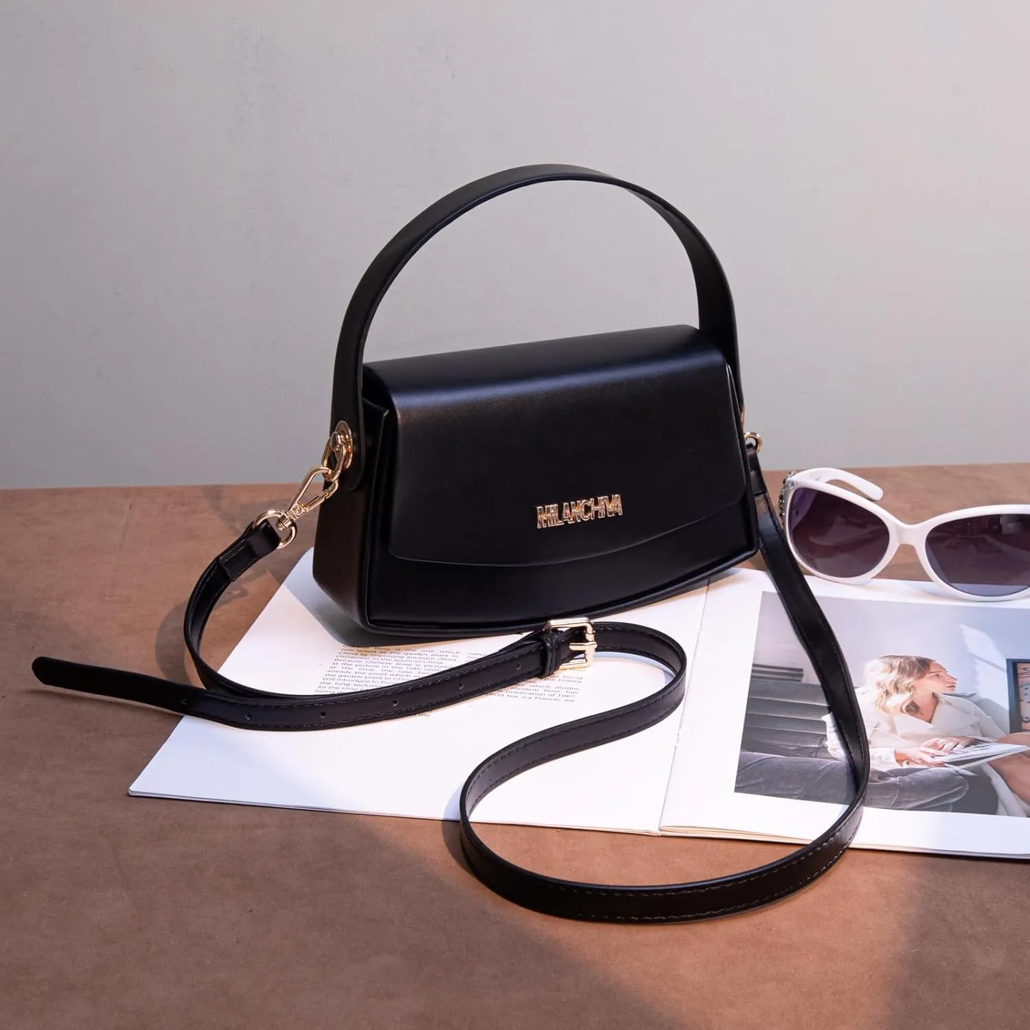 Milan Chiva Small Purses Cute Shoulder Bags for Women Mini Top Handle Hobo Bag