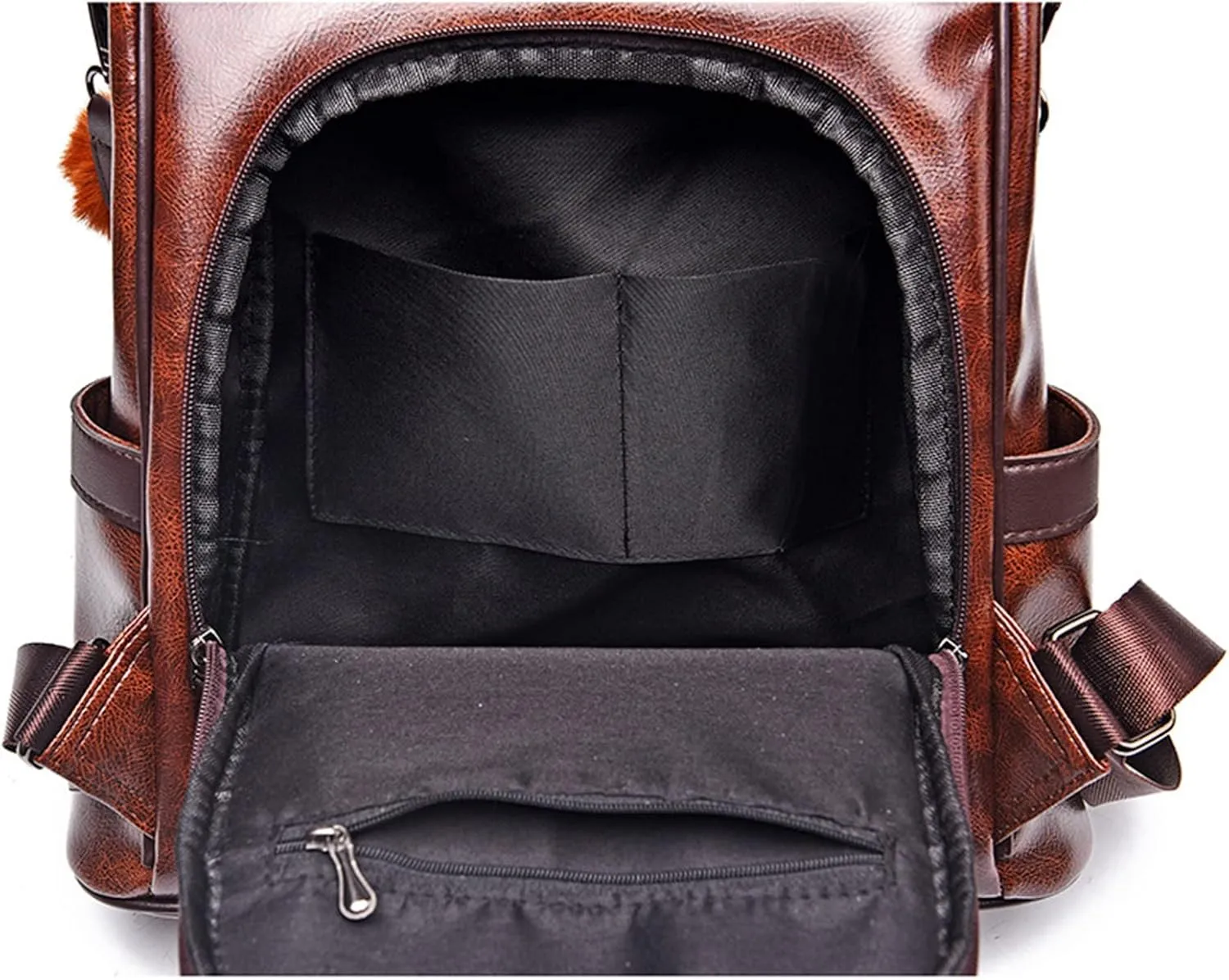 Mini Backpack for Women Light Weight Small Water Proof Backpack Purses Daily Mini Pu Leather Purse with Adjustable Straps