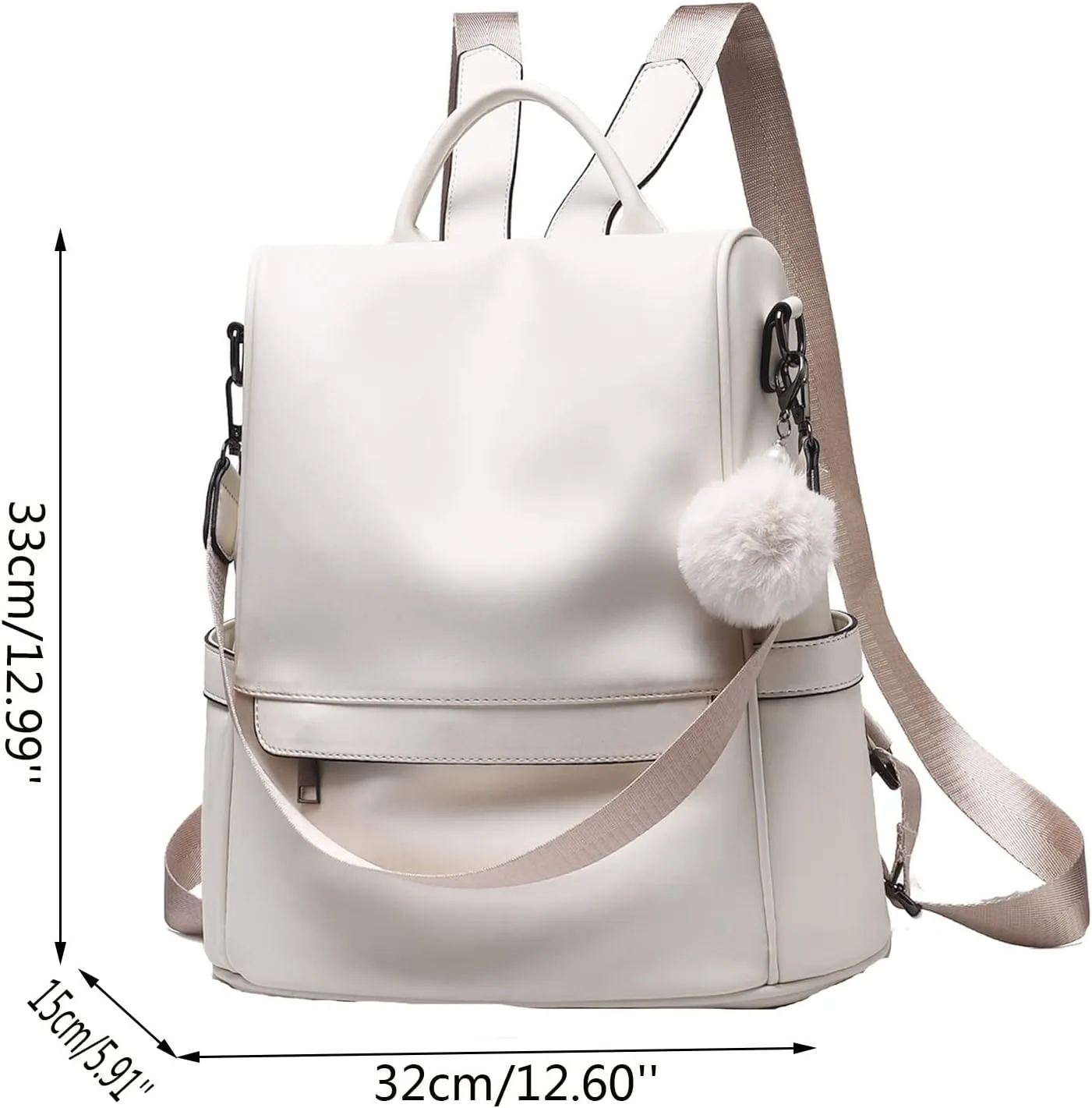 Mini Backpack for Women Light Weight Small Water Proof Backpack Purses Daily Mini Pu Leather Purse with Adjustable Straps
