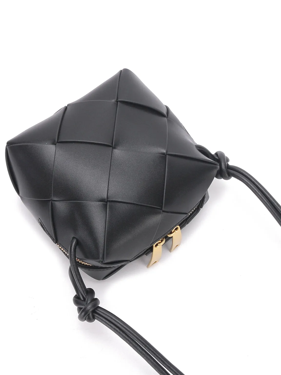 Mini Cassette Woven Box Bag  Leather Tote Bag